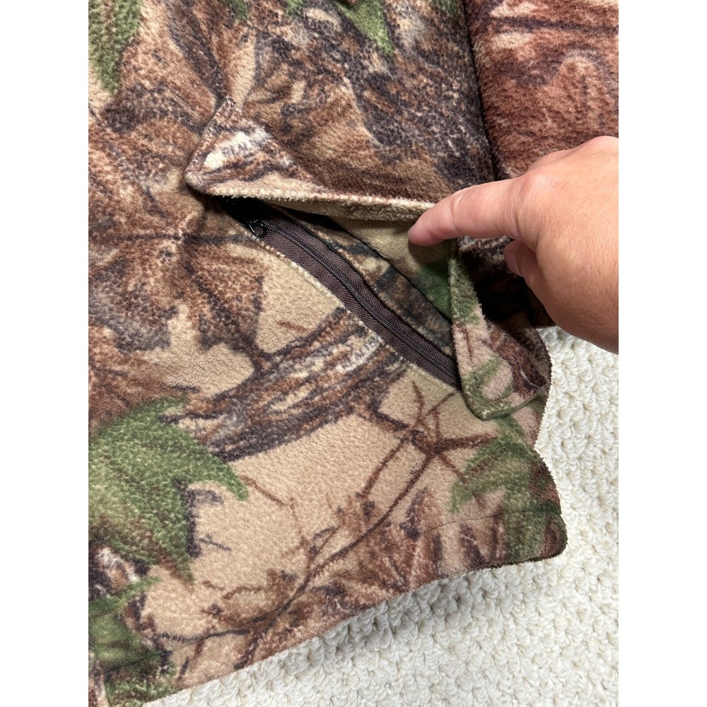 Vtg Cabelas Whitetail Clothing Jacket Mens M Camo Goretex Fleece Hooded Coat USA - Picture 16 of 16